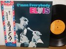 Elvis Presley C'mon Everybody rare Japan LP SHP-6227(M) 1971 gatefold sleeve obi
