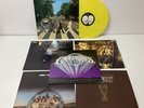5x Vinyl Records - 2010 The Beatles Abbey Road Yellow, ABBA, Etc (C4) W#653