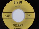 Instrumental Rockabilly 45 STING RAYS Fast Track L&M VG+ HEAR a