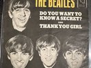 THE BEATLES VEE JAY VJ 587 DO YOU WANT TO KNOW A SECRET & THANK YOU 45 W/ SLEEVE