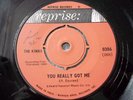 THE KINKS YOU REALLY GOT ME EARLY REPRISE ORIGINAL 1964 INDIAN PRESS IN EX COND