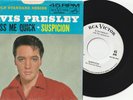 ELVIS PRESLEY 45 rpm record w/picture sleeve SUSPICION white label DJ promo