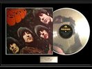 THE BEATLES RUBBER SOUL WHITE GOLD PLATINUM RECORD LP ALBUM NON RIAA RARE
