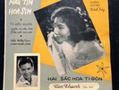 45 Tours Vietnam, Label Tan Thanh To Kieu Ngan, Giang Hu O Ng. Disque bleu