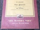 T.S.Eliot - T.S.Eliot Reads His Four Quartets - Used Vinyl Record lp - CLP 1115