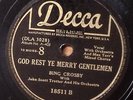 BING CROSBY GOD REST YE MERRY GENTLEMEN / FAITH OF OUR FATHERS DECCA  78 RPM 207
