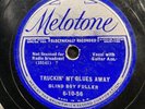 BLUES 78 rpm BLIND BOY FULLER MELOTONE 6-10-56