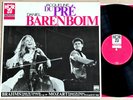 JACQUELINE DU PRE cello sonata BRAHMS BARENBOIM 1960s ED1 HMV STEREO LP MINT