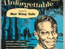 NAT KING COLE Unforgettable 1983 LP Vinyl Record : EX/VG+ Reissue of 1955 Album