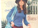 No Secrets Album 1972 Carly Simon signed cover v/g/c