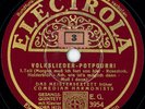 COMEDIAN HARMONISTS: VOLKSLIEDER-POTPOURRI - Schellack 78U