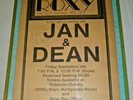 CA Surf Rock History Jan and Dean Autographed Concert Poster The Roxy Beach Boys