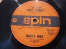 Barry Gibb - Bee Gees Vinyl 45 I'll Kiss Your Memory / This Time Spin EK-3735