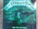 metallica ride the lightning RARE TRANSPARENT vinyl 1984