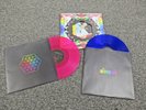 Coldplay RARE PINK & BLUE Vinyl Double LP A Head Full Of Dreams Poster Die Cut
