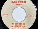 Original THE EPITOME OF SOUND: You Don’t Love Me Sandbag Northern Soul 45