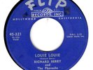 Richard Berry & Pharaohs Louie Louie / You Are My Sunshine -Orig Flip 1957 EX