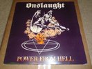 ONSLAUGHT Power From Hell LP OG Repress Thrash VG++/VG+ Slayer Venom Pusmort