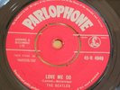 THE BEATLES Love Me Do 1962 UK VERY 1st 1G/1G Red label 45-R 4949 PZT tax 1N/1N
