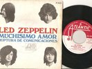 LED ZEPPELIN SINGLE MUCHISIMO AMOR SPAIN rock 1969