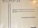 Les OEUVRES POUR VIOLON - Volume III by Johann Sebastian Bach and Jacques Dumont