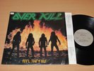 Overkill ‎LP - Feel The Fire / 1985 US MRI 1469 PRESS in MINT