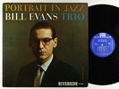 Bill Evans Trio - Portrait In Jazz LP - Riverside - RLP 12-315 Mono DG