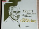 WALTER GIESEKING Complete Piano Sonatas MOZART ED1 HMV DACAPO 5LP Box MINT