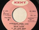 Northern Soul - Willie Gauff - Everybody Needs Love - Kent 45 - rare