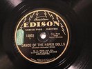 JAZZ B A ROLFE ORCH Dance Of The Paper Dolls ELECTRIC THIN EDISON 14003 E+
