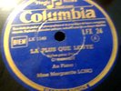 MARGUERITE LONG / DEBUSSY la plus que lente ..  / COLUMBIA  LFX 24