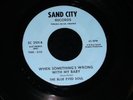 The Blue Eyed Soul 45 SAND CITY 2101 When Somethings Wrong With My Baby NORTHERN