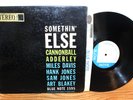 CANNONBALL ADDERLEY - Somethin' Else LP- Miles Davis Art Blakey Blue Note DG RVG