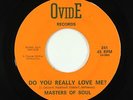 Northern/Sweet Soul 45 - Masters Of Soul - Do You Really Love Me? - Ovide VG+