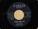 Aquatones Teen Doo Wop RnR 45 Crazy For You bw Wanted on Fargo