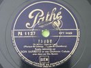Cuban Rumba Orchestra Don Barreto La Bomba French 78RPM Pathe PA 1127