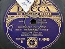 Jewish Yiddish 78 RPM. Sha  Der Rebe Tanzt. Kandels Orchestra. Decca Records