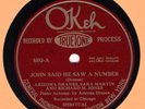 78 RPM /GOSPEL  ARIZONA DRANES Ok 8352  E+  Johns said He Saw A Number / My Soul