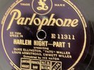 Harlem Night Part 1, 2 Ellington Fats Waller Armstrong Emmett Miller 78 Rpm Rare