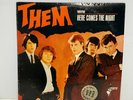 Them - Here Comes The Night LP 1965 Mono Gloversville Press Promo Sticker 61005