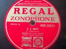 78Rpm Blues, Memphis Jug Band 'K C Moan / Kansas City Blues' UK Regal EX+