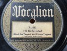 78Rpm Blues, Blind Joe Taggart & Emma Taggart 'I'll Be Satisfied' US Vocalion