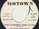 CAROLYN CRAWFORD - WHEN SOMEONE'S GOOD TO YOU/MY HEART (MOTOWN) ORIGINAL W DEMO