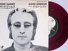John Lennon Mind Games/Meat City Red Vinyl 1973 Japan 7