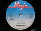SEX PISTOLS SUBMISSION VIRGIN VDJ24 JOHNNY ROTTEN PUNK ONE SIDED WHITE LABEL