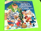 DISNEY Mickey's Christmas Carol  Vinyl 33 RPM Album LP  with Read Along Book