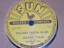 Johnny Cash 78 RPM Folsom Prison Blues/So Doggone Lonesome Sun Record Tested 237