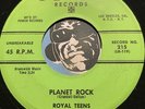 ROYAL TEENS Teen 45 Power #215 Short Shorts b/w Planet Rock VG+