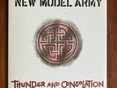 NEW MODEL ARMY-THUNDER & CONSOLATION. 1989 UK A1/B1 PRESS. TEXTURED/EMBOSSED SLV