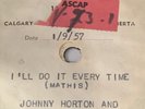 Rare Acetate Johnny Horton I'll do it every time 1957 10